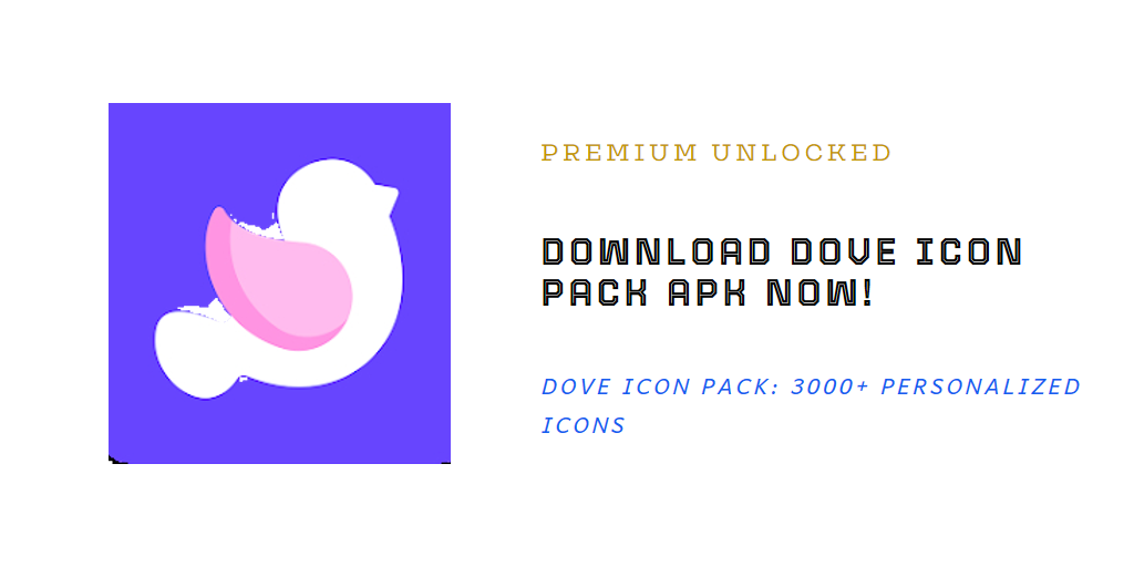 download dove icon pack mod apk