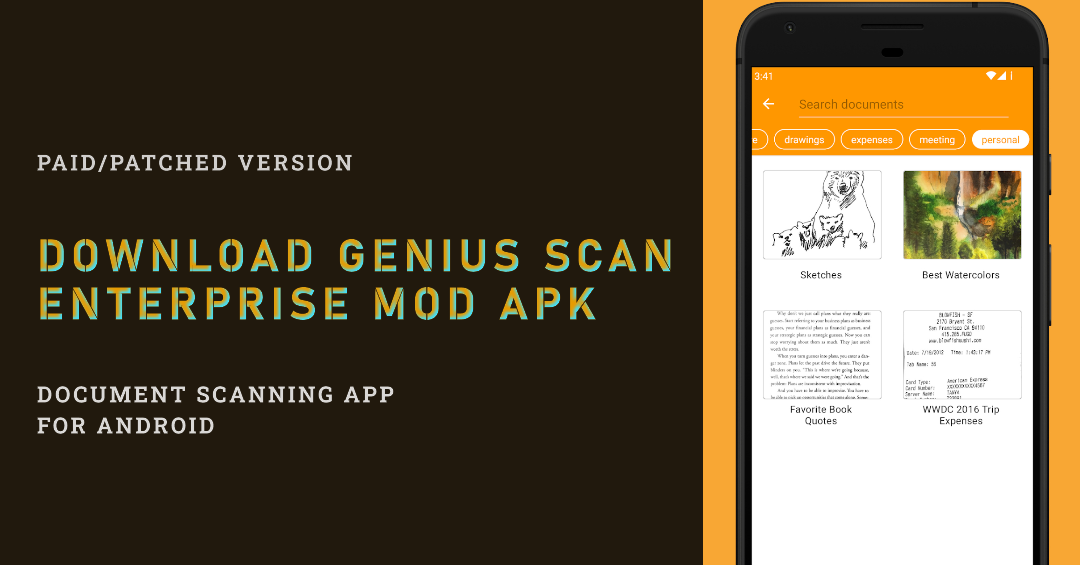 download genius scan enterprise MOD APK