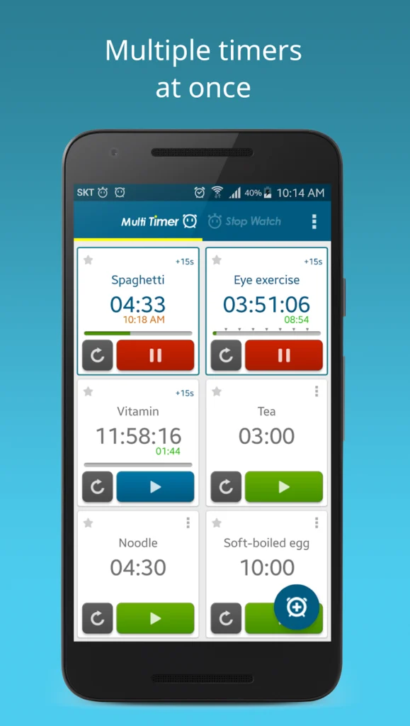 manage time efficiently with multi timer stopwatch