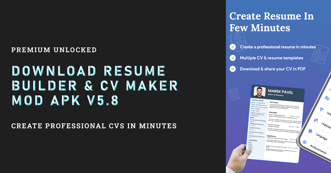 Download resume builder and cv maker MOD APK