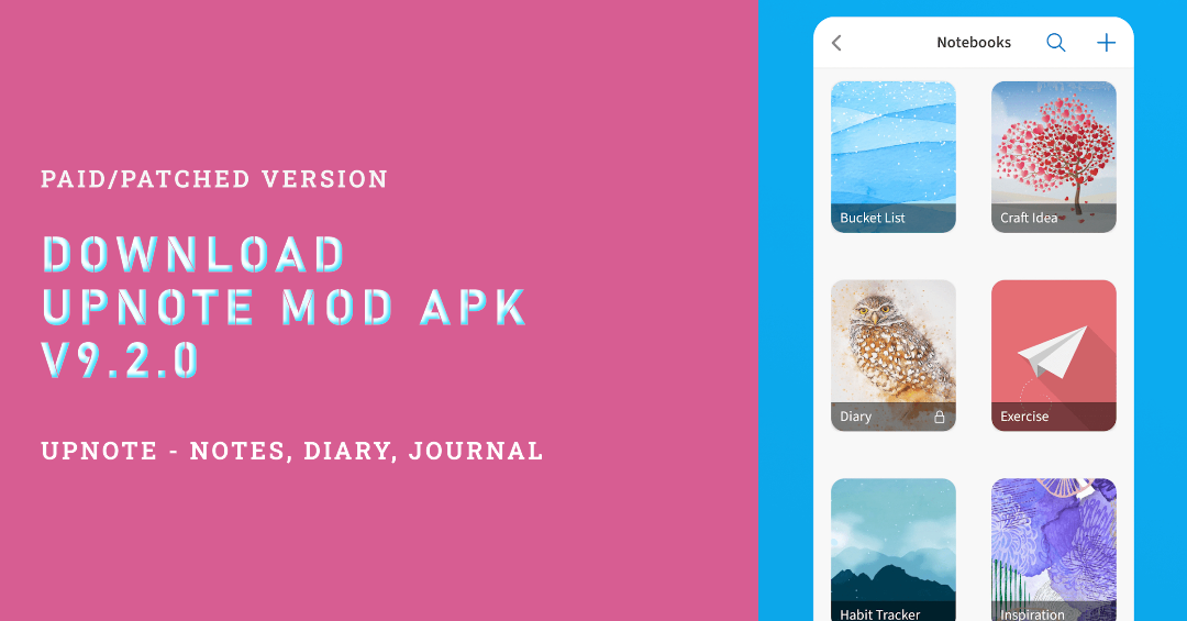 Download the latest UpNote MOD APK premium version